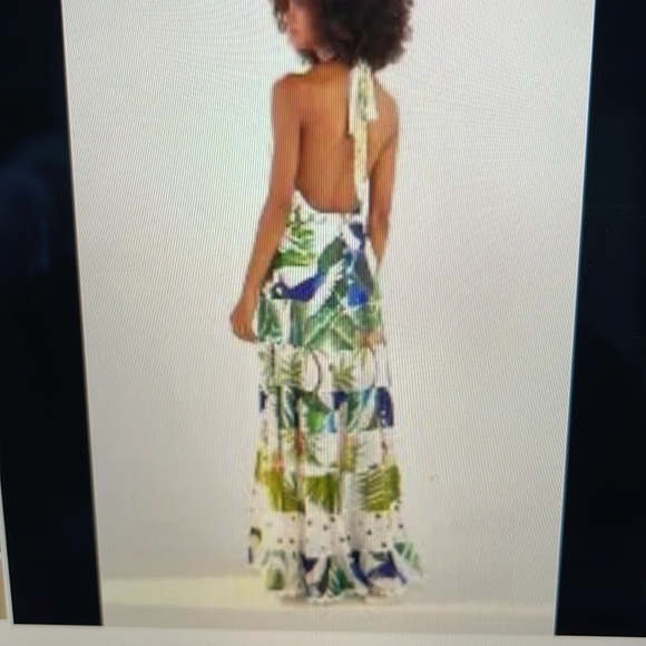 Farm Rio Mixed Palm Maxi Dress In  Multi - Picture 10 of 11